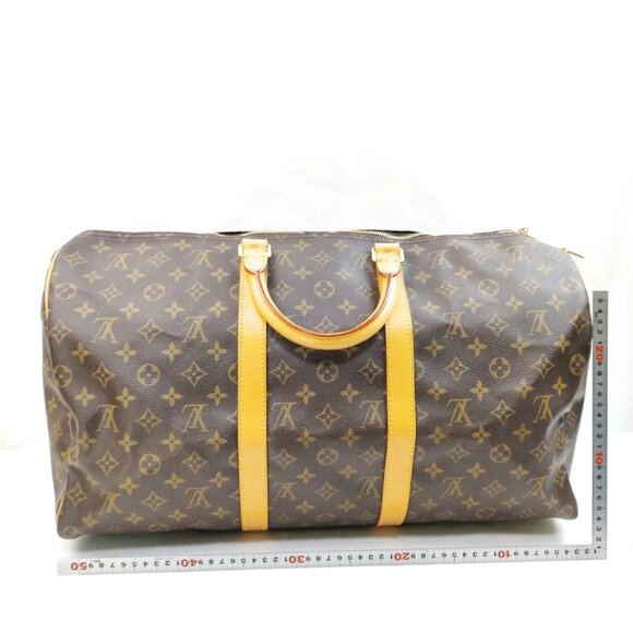 Louis Vuitton LV Boston Bag Keepall 50 Brown Monogram 849-070925 - Picture 2 of 9